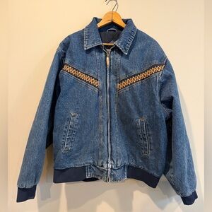 Carhartt style Aztec denim jacket